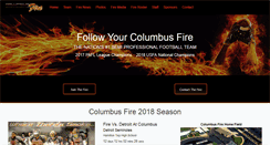 Desktop Screenshot of columbusfirefootball.com
